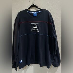 Vintage FIFA Classics France 98 World Cup Sweatshirt XXL 2XL Navy Coupe Du Monde